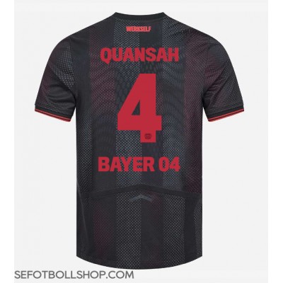 Billiga Bayer Leverkusen Jarell Quansah #4 Hemma fotbollskläder 2025-26 Kortärmad Billiga Bayer Leverkusen Jarell Quansah #4 Hemma fotbollskläder 2025-26 Kortärmad